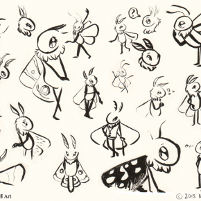 Freehand Ink Moth People 5