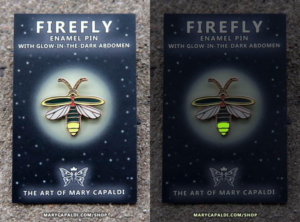 Firefly Glow in the Dark Enamel Pin