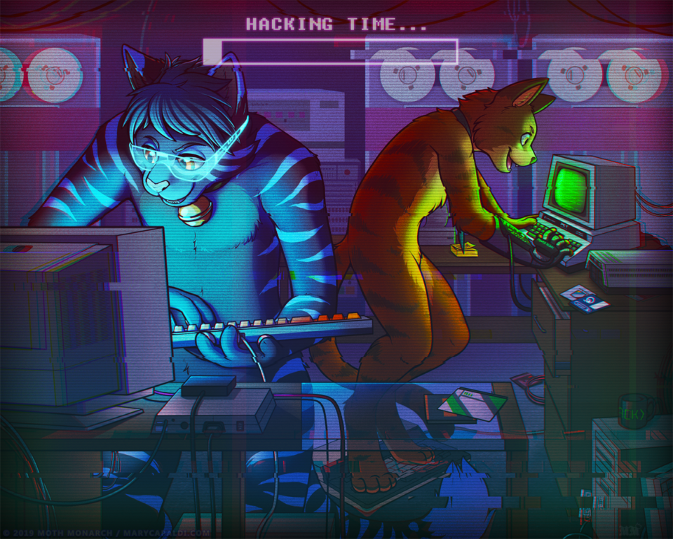 RETROWAVE: Hackercats